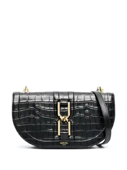 Lancel: Чёрная сумка через плечо 