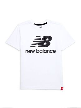 New Balance: Белая футболка