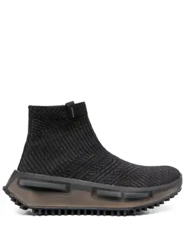 adidas: Чёрные кроссовки  NMD