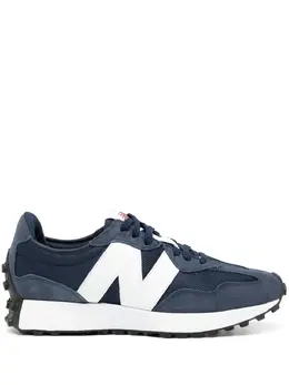 New Balance: Голубые кроссовки  327