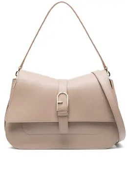 Furla: Бежевая сумка 