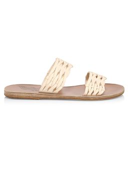 Ancient Greek Sandals: Белые сандалии Melia