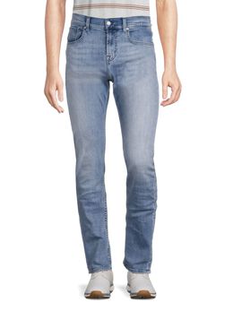 7 For All Mankind: Прямые джинсы  Slimmy