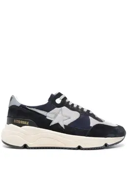 Golden Goose: Голубые кроссовки  Running Sole