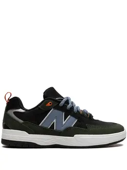 New Balance: Зелёные кроссовки 