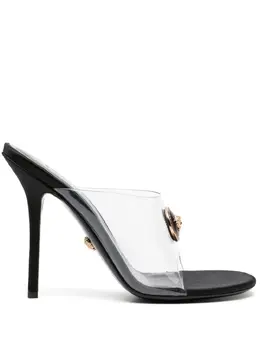 Versace: Чёрные сандалии 