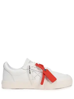 OFF-WHITE: Белые кеды  Vulcanized