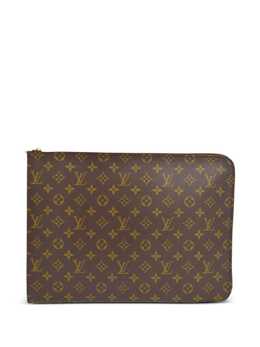 Louis Vuitton Pre-Owned: Коричневый клатч