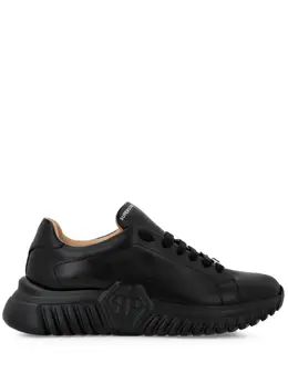 Philipp Plein: Чёрные кроссовки  Runner Hexagon
