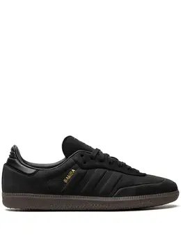 adidas: Чёрные кроссовки  Samba