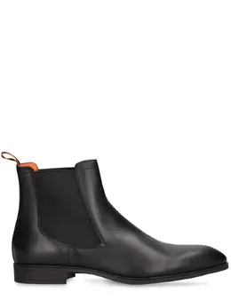 SANTONI: Чёрные ботинки 