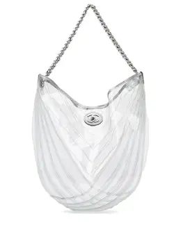 CHANEL Pre-Owned: Серебристая сумка 