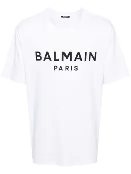 Balmain: Футболка с принтом 