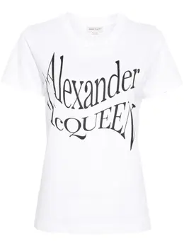 Alexander McQueen: Футболка с принтом 