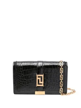 Versace: Чёрная сумка  Greca
