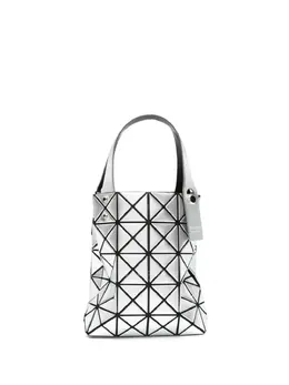 Bao Bao Issey Miyake: Серебристая сумка-шоппер