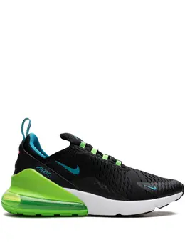 Nike: Зелёные кроссовки  Air Max 270