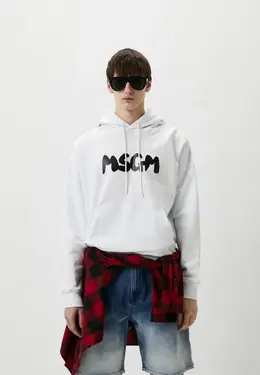 MSGM: Белая толстовка 