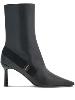 Ferragamo: Чёрные ботинки  Vara Bow