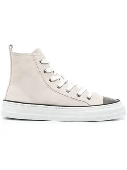 Brunello Cucinelli: Белые кроссовки  Monili
