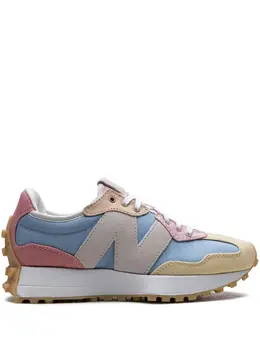 New Balance: Голубые кроссовки  327