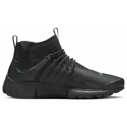 NIKE: Чёрные кроссовки Air Presto Mid Utility