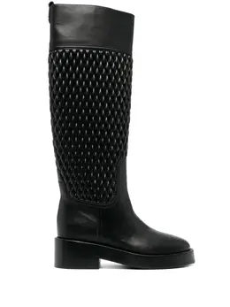Casadei: Чёрные ботинки 