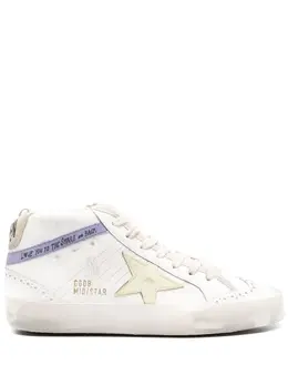 Golden Goose: Белые кроссовки  Mid Star