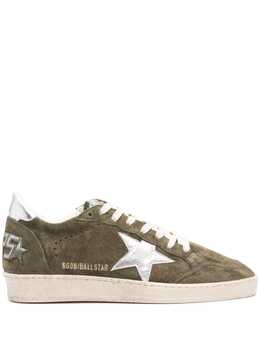 Golden Goose: Зелёные кроссовки  Ball Star