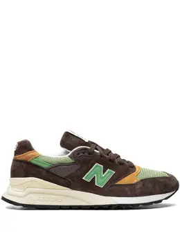 New Balance: Коричневые кроссовки 