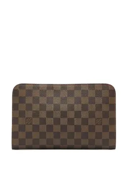 Louis Vuitton Pre-Owned: Коричневый клатч