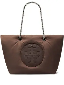 Tory Burch: Коричневая сумка-шоппер  Ella