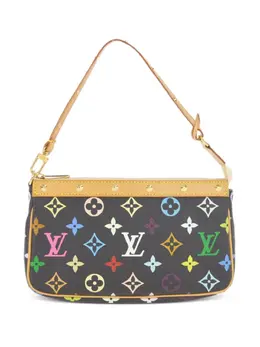 Louis Vuitton Pre-Owned: Чёрный клатч