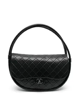 CHANEL Pre-Owned: Чёрная сумка-шоппер 