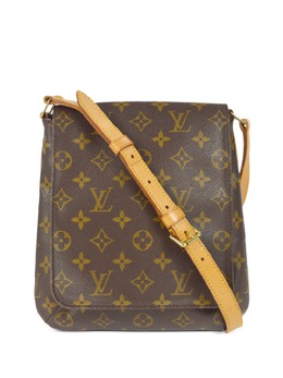 Louis Vuitton Pre-Owned: Коричневая сумка через плечо