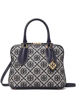 Tory Burch: Синяя сумка-шоппер 