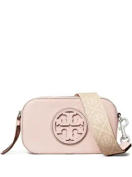 Tory Burch: Светлая сумка через плечо Mini Miller