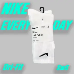 NIKE: Белые носки