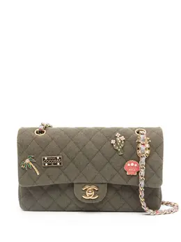 CHANEL Pre-Owned: Зелёная сумка 
