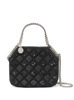 Stella McCartney: Чёрная сумка-шоппер  Falabella