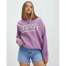 Stussy: Фиолетовый свитшот 