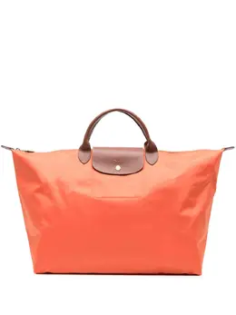 Longchamp: Оранжевая сумка-шоппер Le Pliage Original