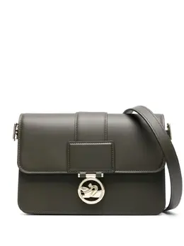 Longchamp: Сумка через плечо цвета хаки 