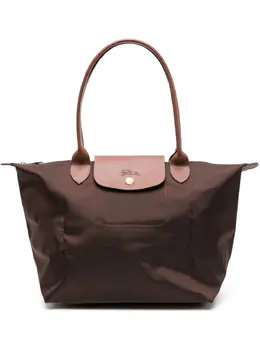 Longchamp: Коричневая сумка-шоппер Le Pliage Original