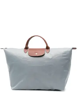 Longchamp: Коричневая сумка  Le Pliage Original