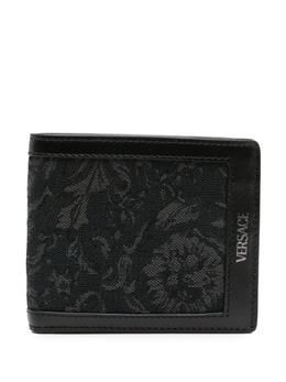 Versace: Чёрный кошелёк  Barocco