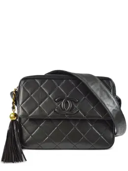 CHANEL Pre-Owned: Чёрная сумка через плечо 