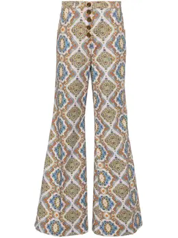 ETRO: Джинсы с принтом 
