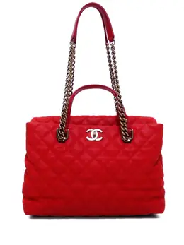 CHANEL Pre-Owned: Яркая сумка-шоппер 