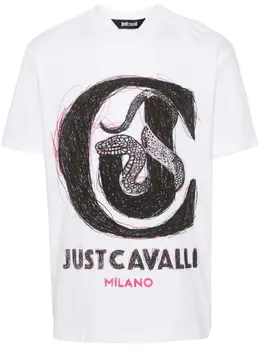 Just Cavalli: Футболка с принтом 